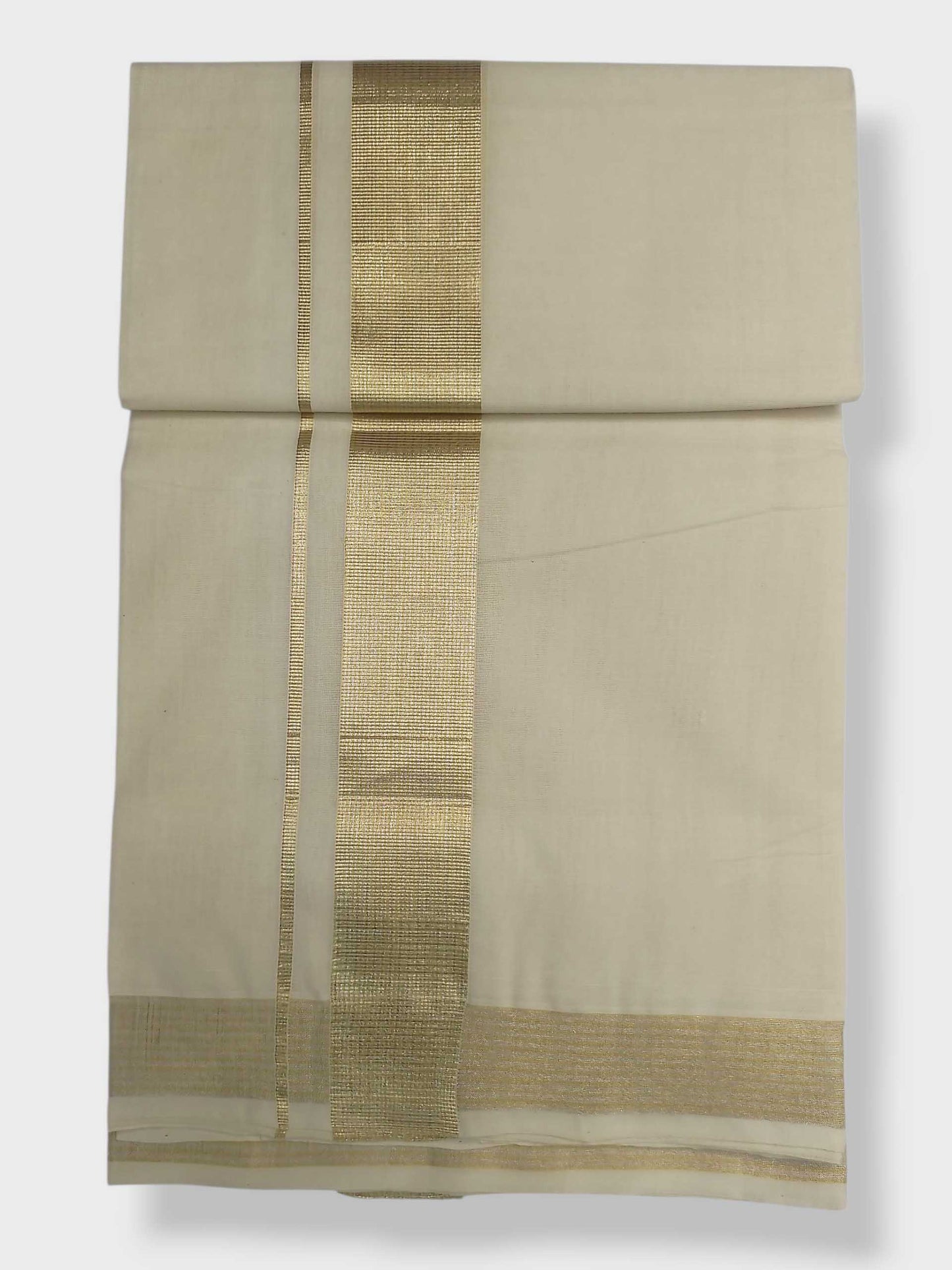 Original Balaramapuram Handloom Kasavu Mundu for Men