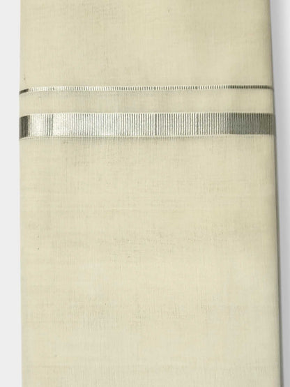 Original Balaramapuram Handloom Kasavu Mundu for Men