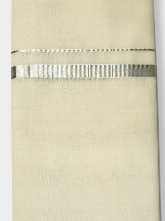 Original Balaramapuram Handloom Kasavu Mundu for Men