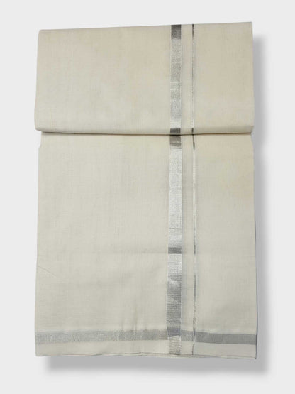 Original Balaramapuram Handloom Kasavu Mundu for Men