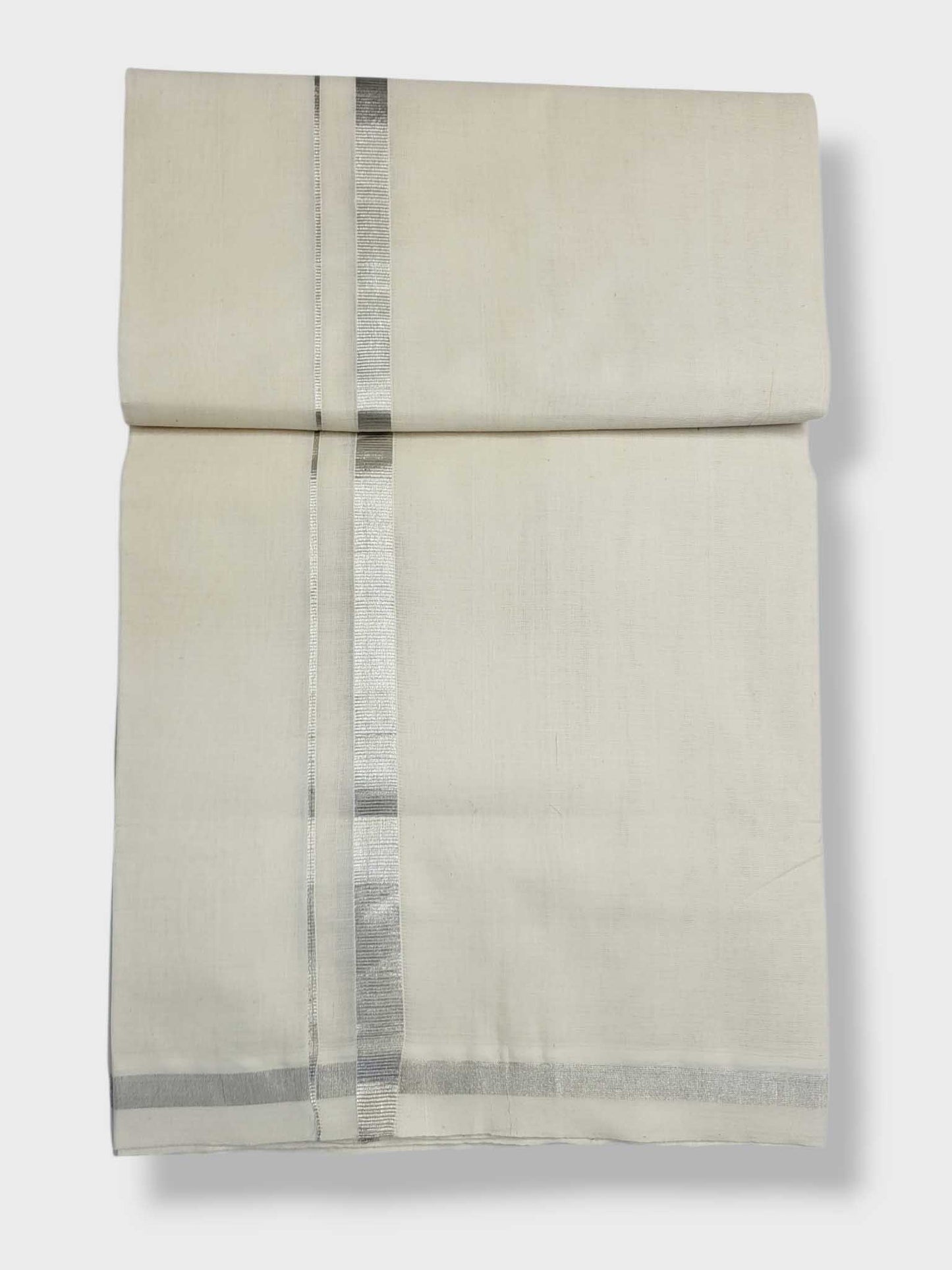 Original Balaramapuram Handloom Kasavu Mundu for Men