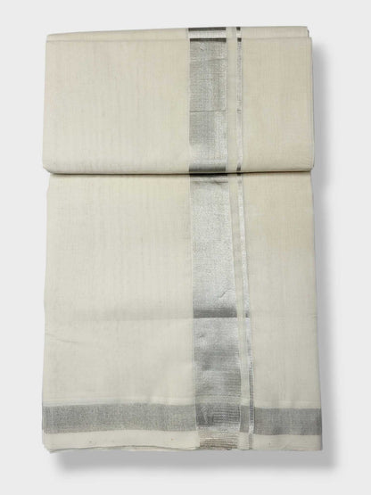 Original Balaramapuram Handloom Kasavu Mundu for Men