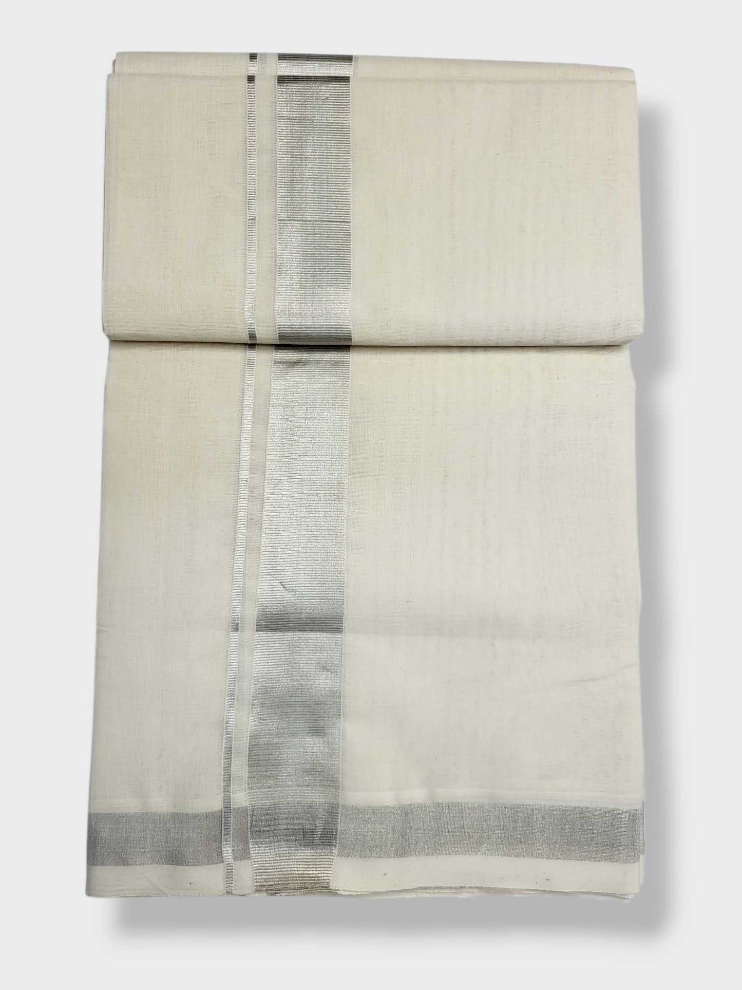 Original Balaramapuram Handloom Kasavu Mundu for Men