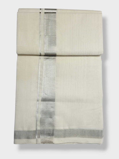 Original Balaramapuram Handloom Kasavu Mundu for Men