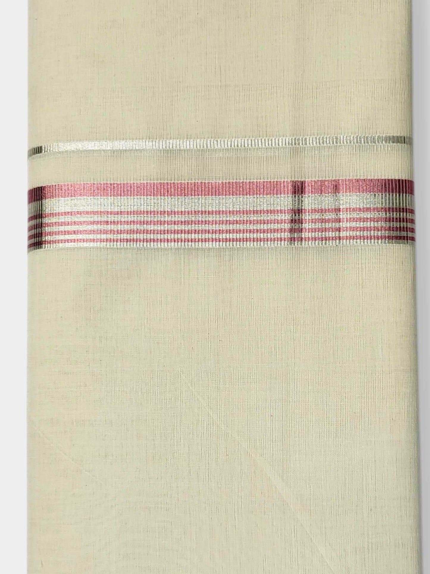 Original Balaramapuram Handloom Kasavu Mundu for Men