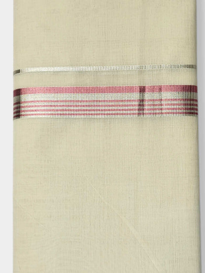 Original Balaramapuram Handloom Kasavu Mundu for Men