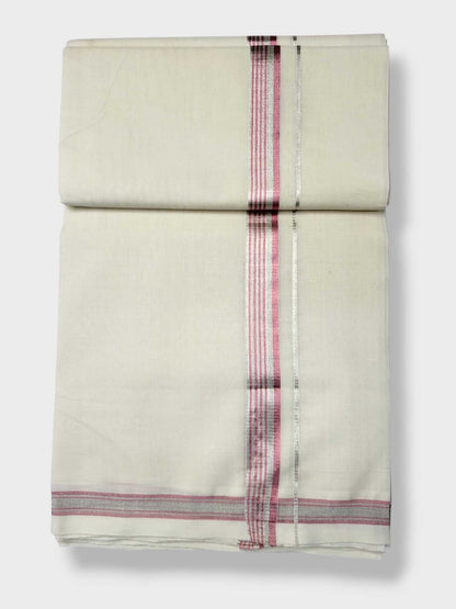 Original Balaramapuram Handloom Kasavu Mundu for Men