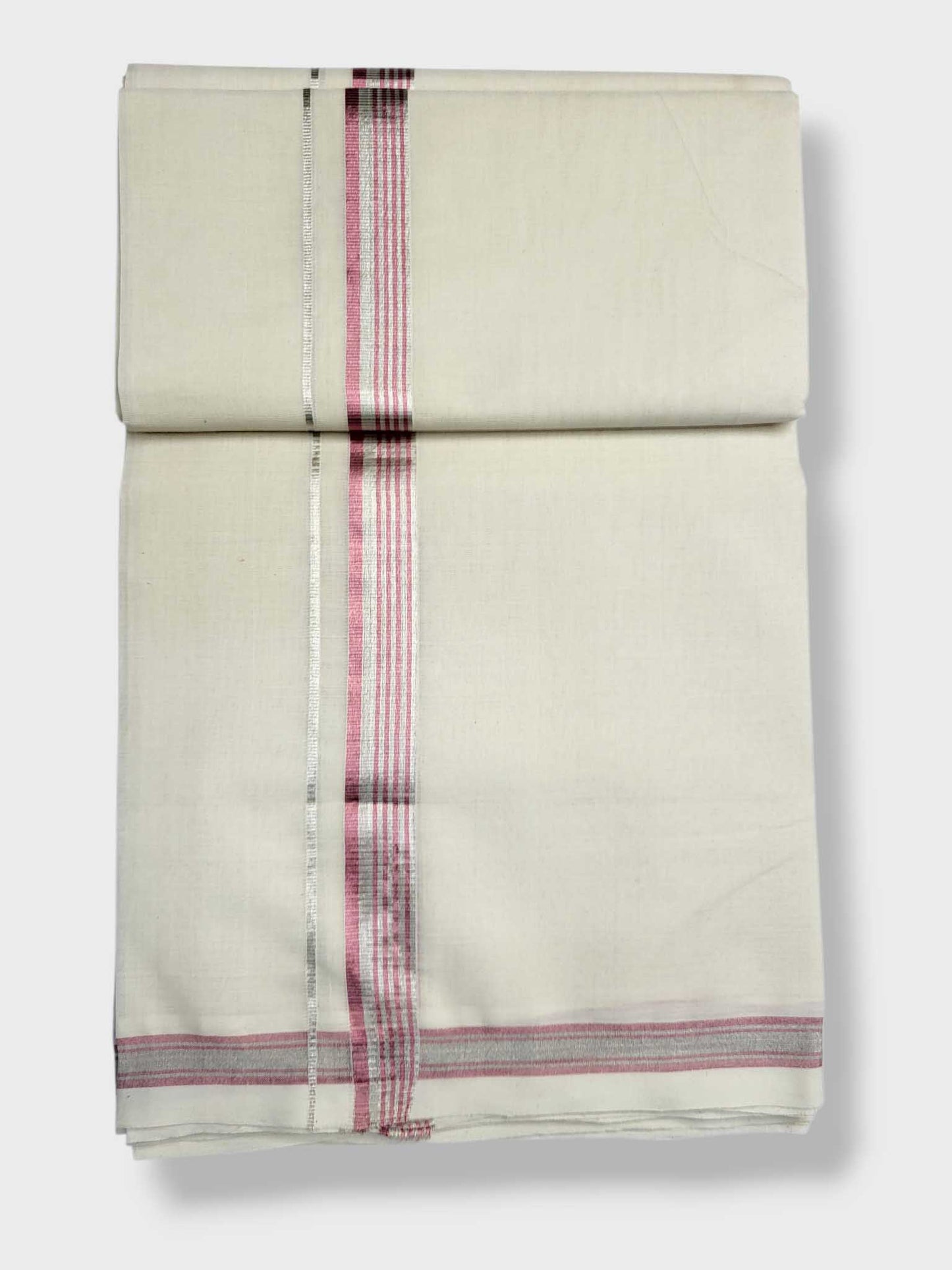 Original Balaramapuram Handloom Kasavu Mundu for Men