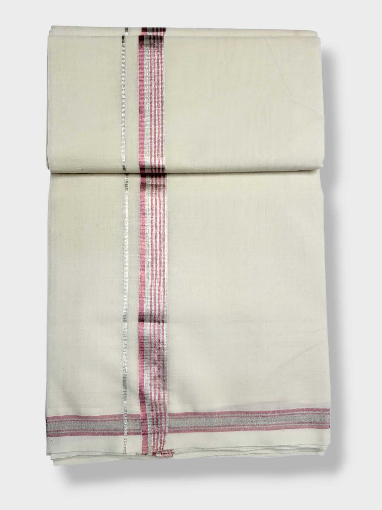 Original Balaramapuram Handloom Kasavu Mundu for Men