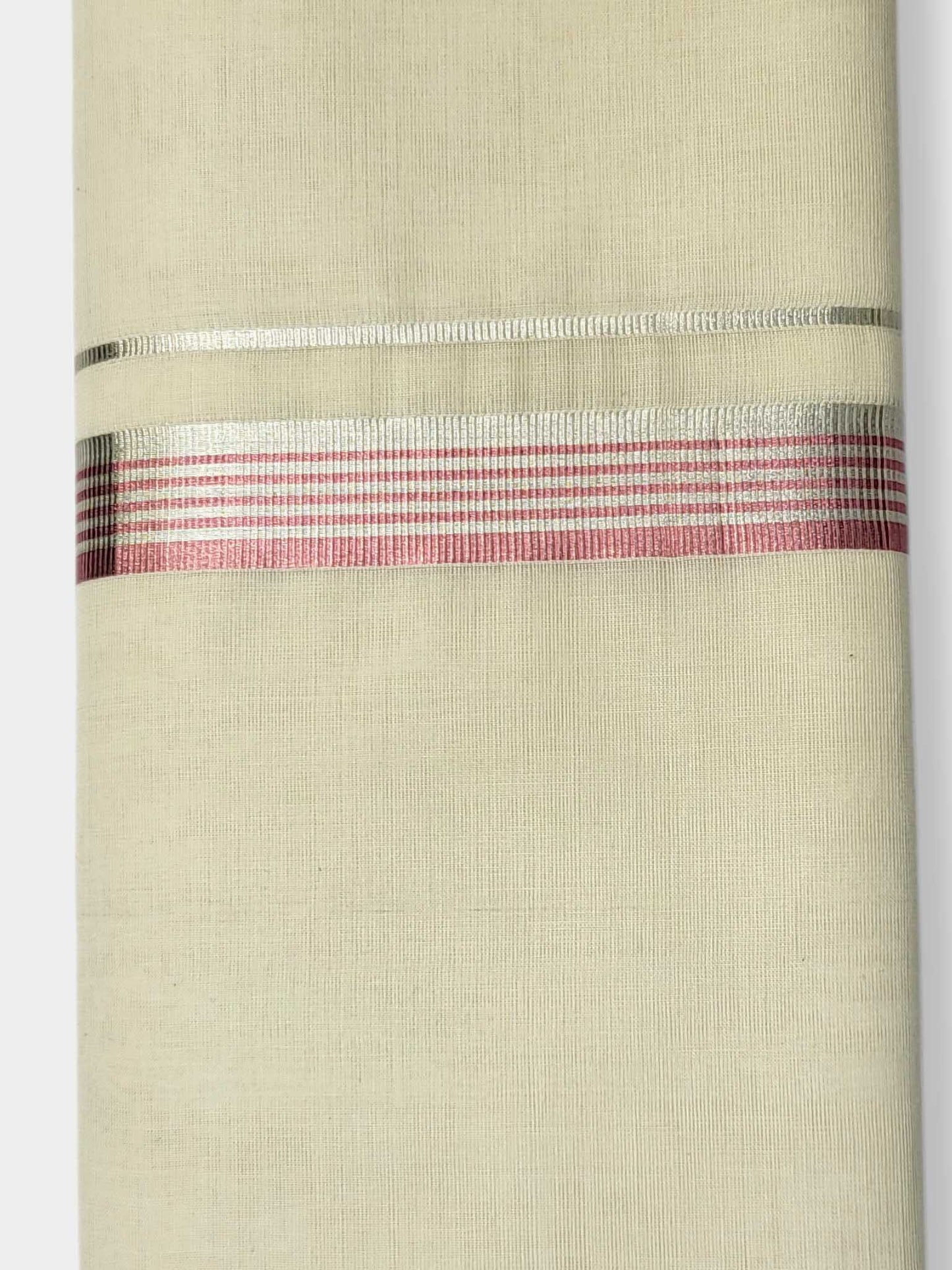 Original Balaramapuram Handloom Kasavu Mundu for Men