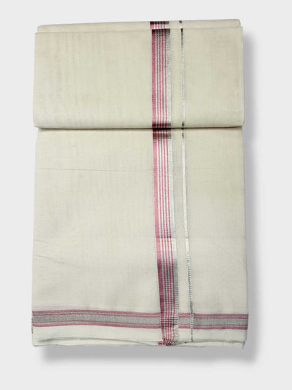 Original Balaramapuram Handloom Kasavu Mundu for Men