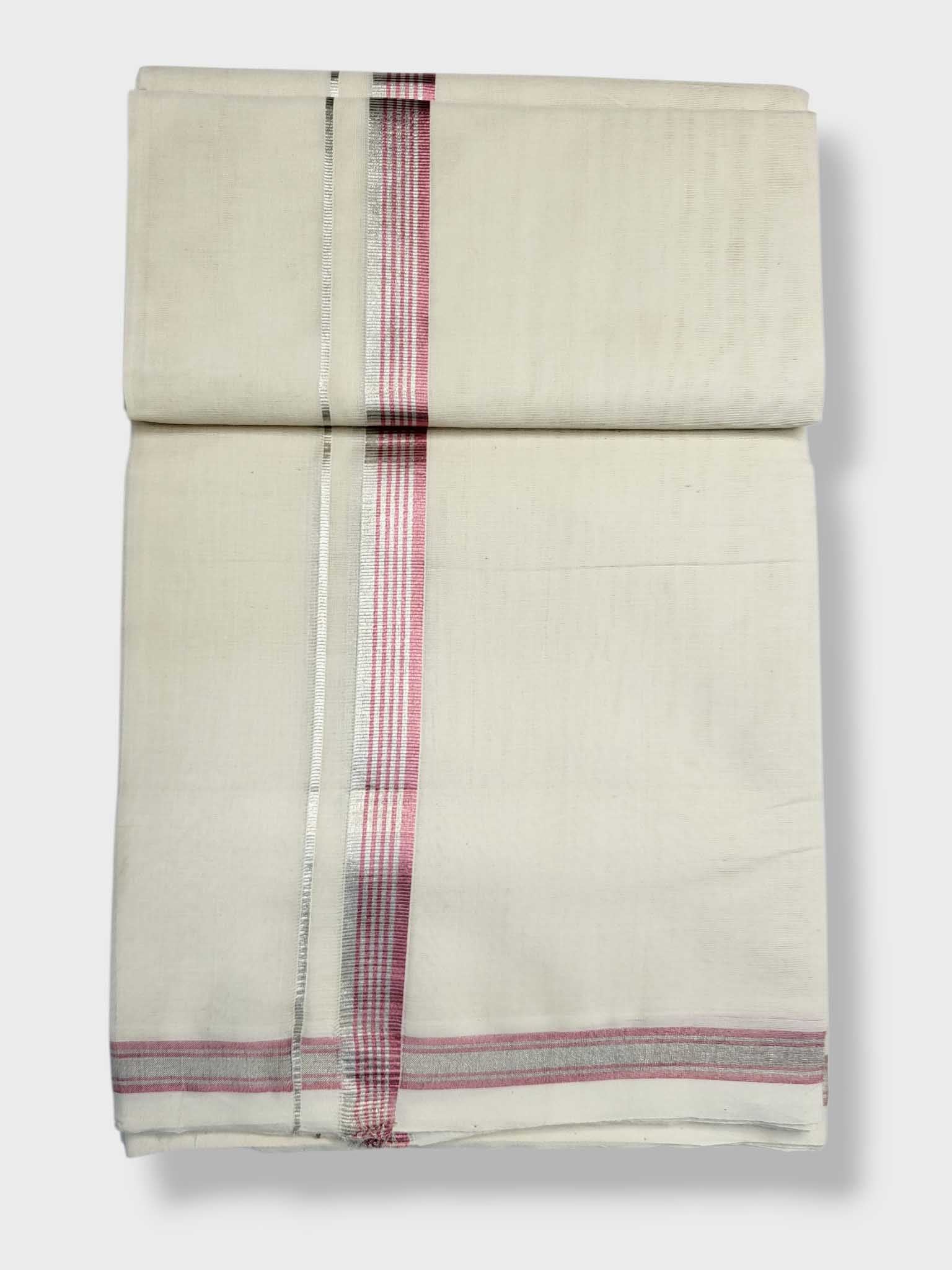 Original Balaramapuram Handloom Kasavu Mundu for Men