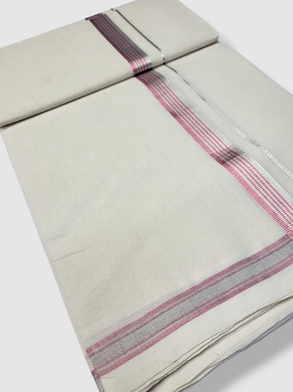 Original Balaramapuram Handloom Kasavu Mundu for Men