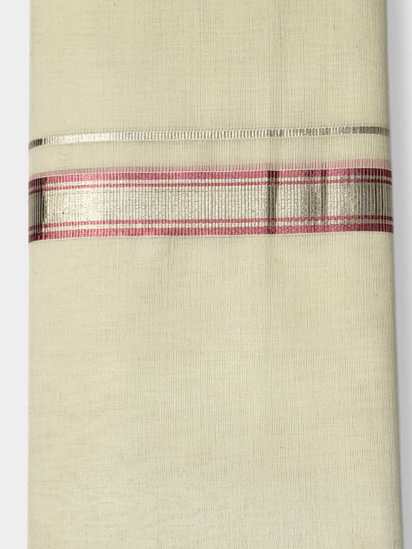 Original Balaramapuram Handloom Kasavu Mundu for Men