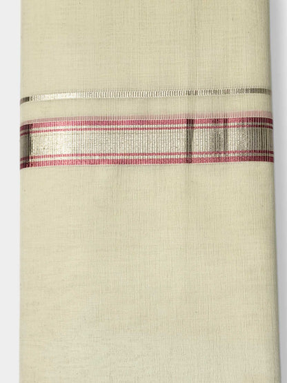 Original Balaramapuram Handloom Kasavu Mundu for Men