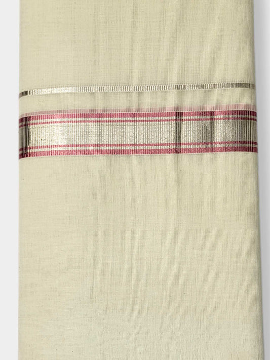 Original Balaramapuram Handloom Kasavu Mundu for Men