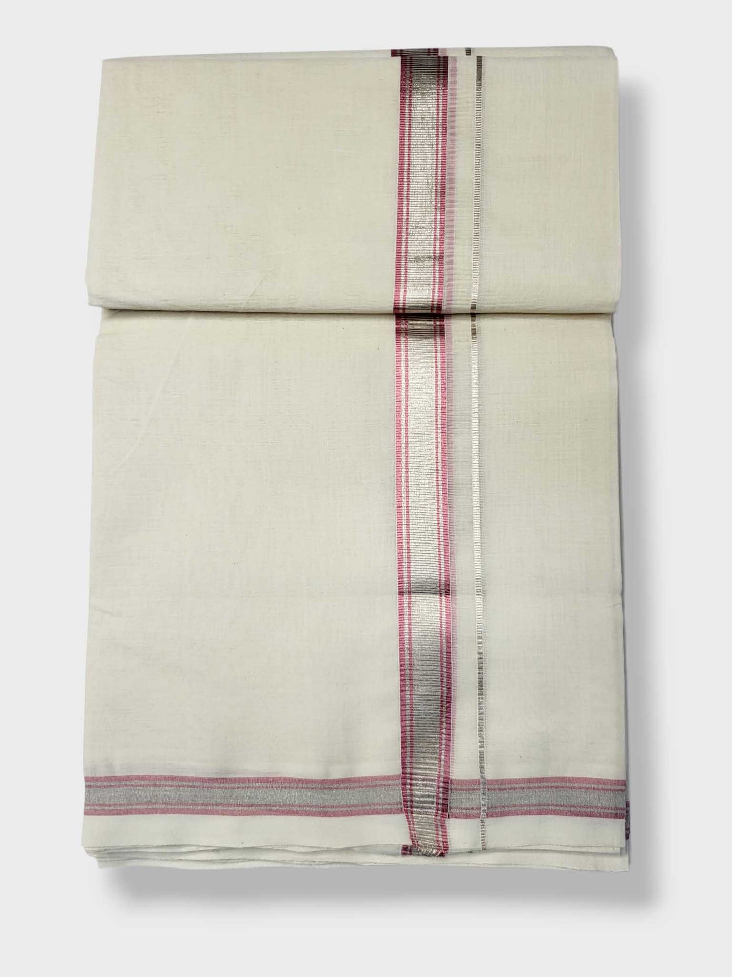 Original Balaramapuram Handloom Kasavu Mundu for Men