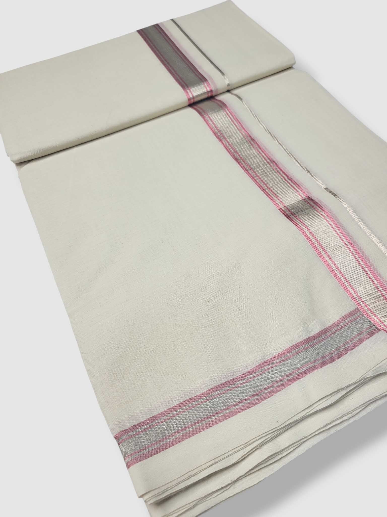 Original Balaramapuram Handloom Kasavu Mundu for Men