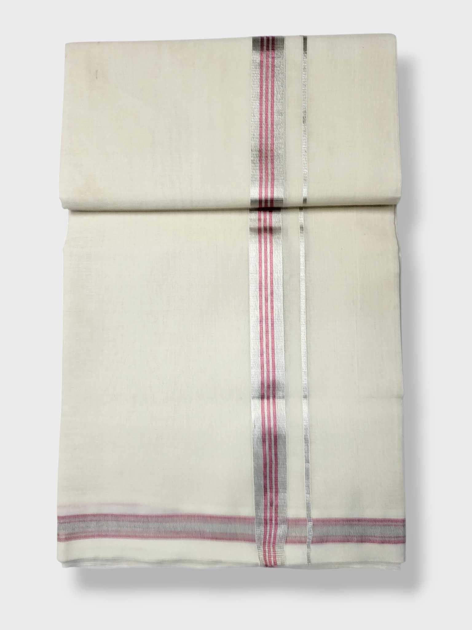 Original Balaramapuram Handloom Kasavu Mundu for Men