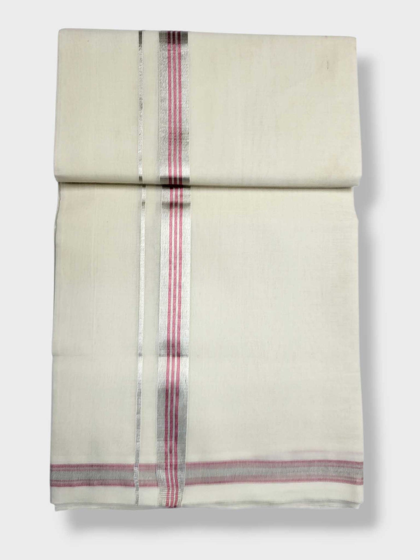 Original Balaramapuram Handloom Kasavu Mundu for Men