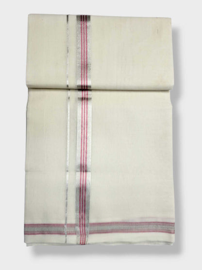 Original Balaramapuram Handloom Kasavu Mundu for Men