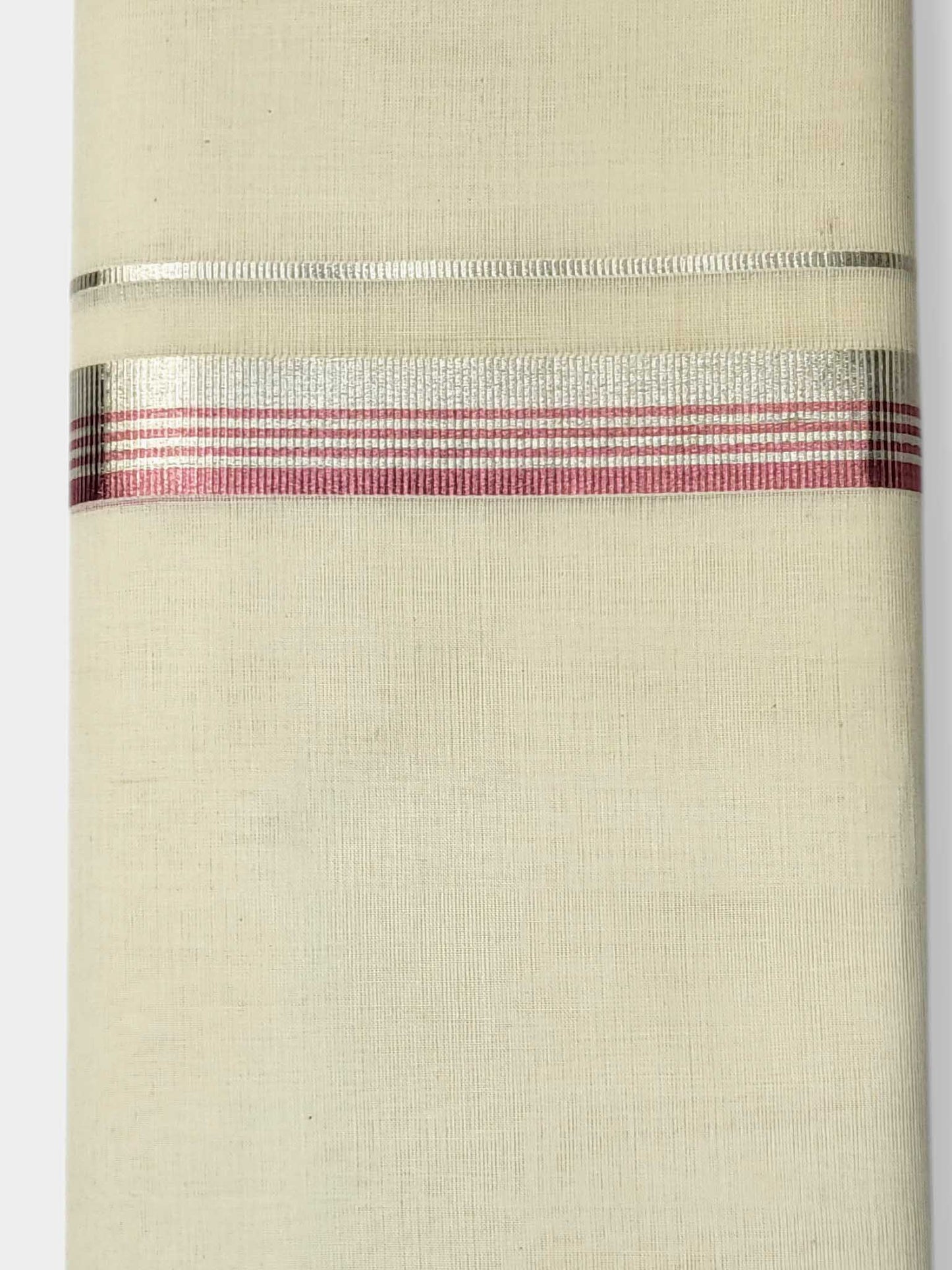 Original Balaramapuram Handloom Kasavu Mundu for Men