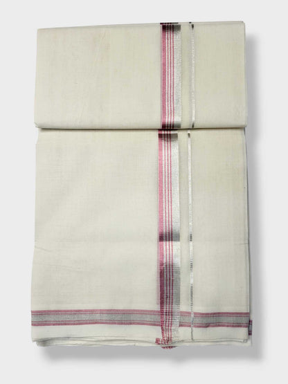 Original Balaramapuram Handloom Kasavu Mundu for Men