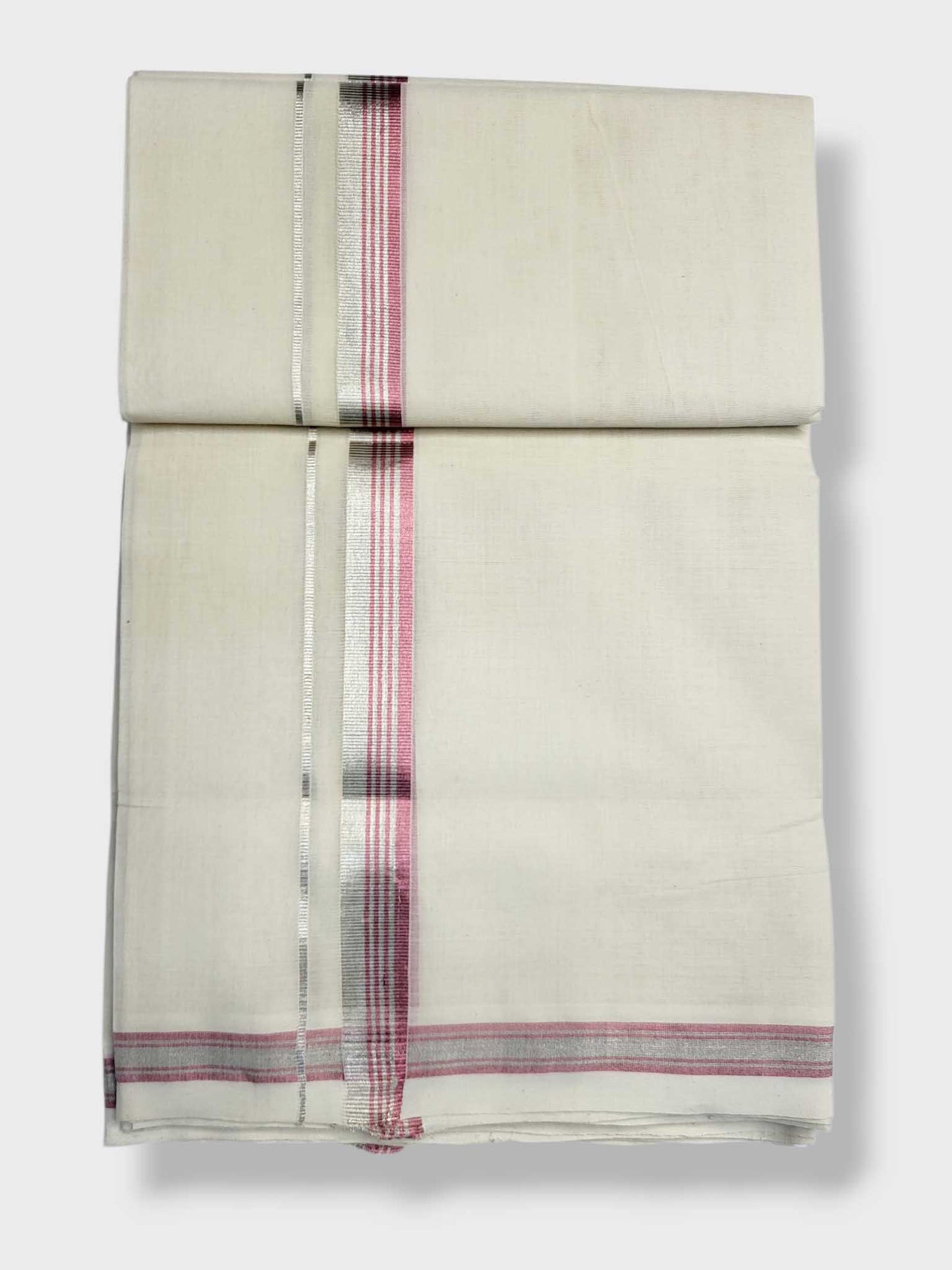 Original Balaramapuram Handloom Kasavu Mundu for Men