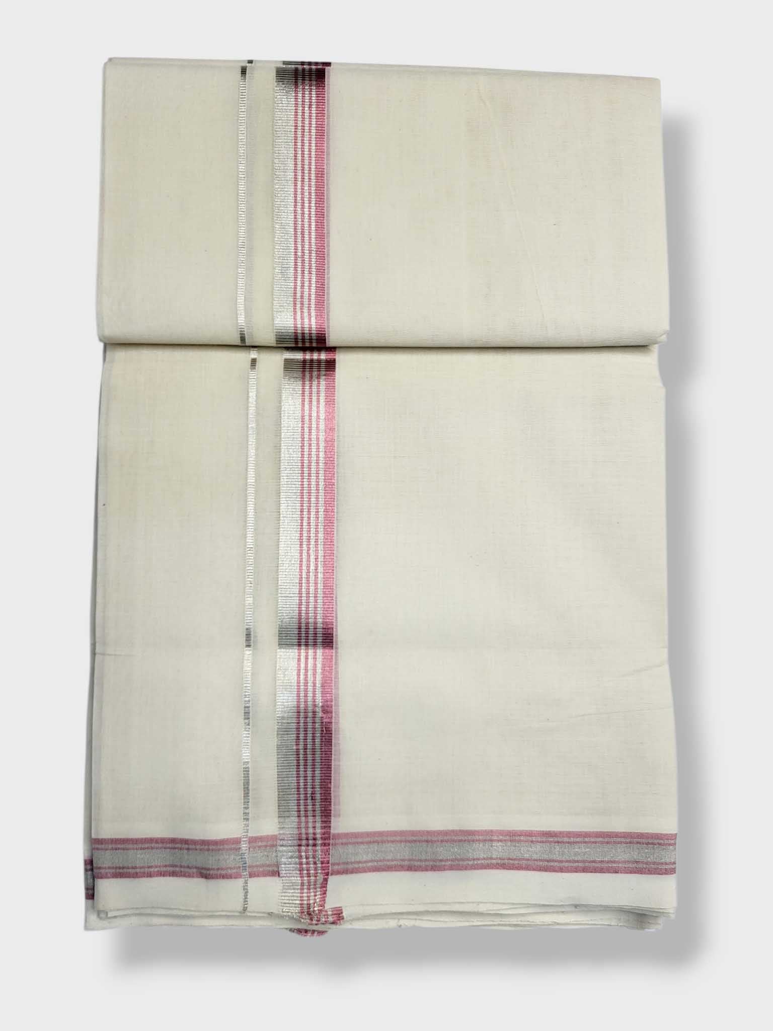 Original Balaramapuram Handloom Kasavu Mundu for Men