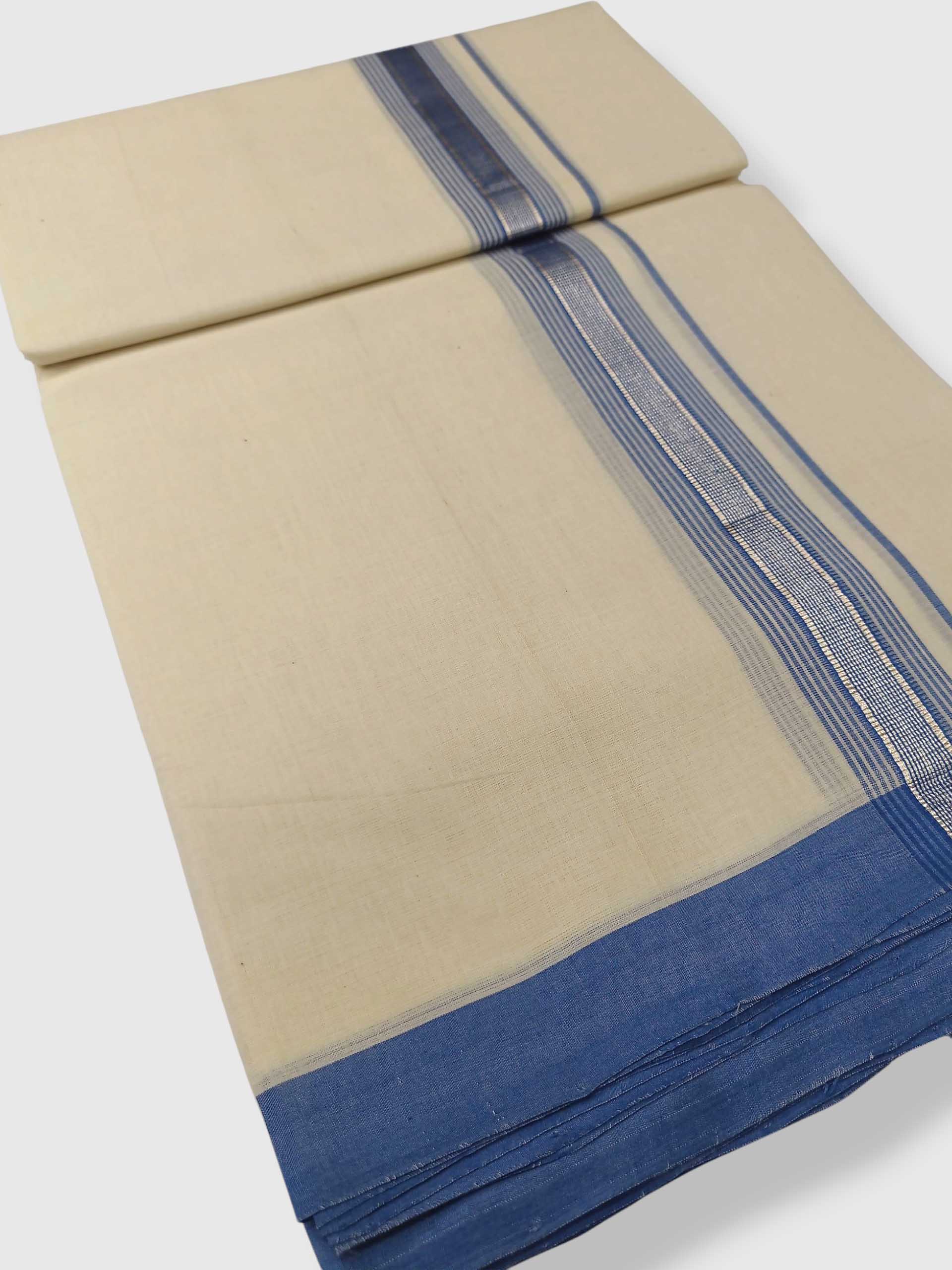 Kerala Balaramapuram Pure Cotton Handloom Mundu/Dhoti