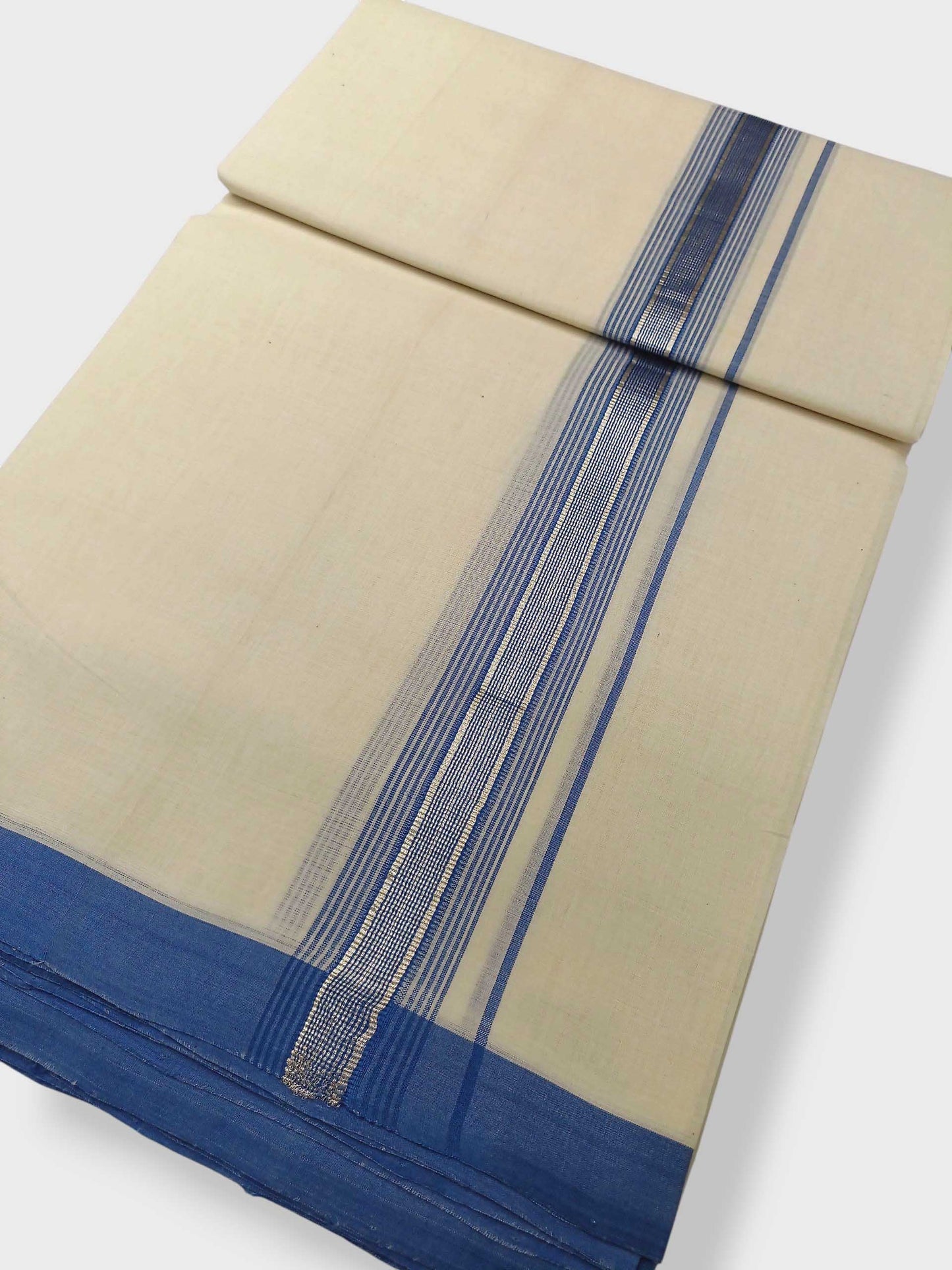 Kerala Balaramapuram Pure Cotton Handloom Mundu/Dhoti