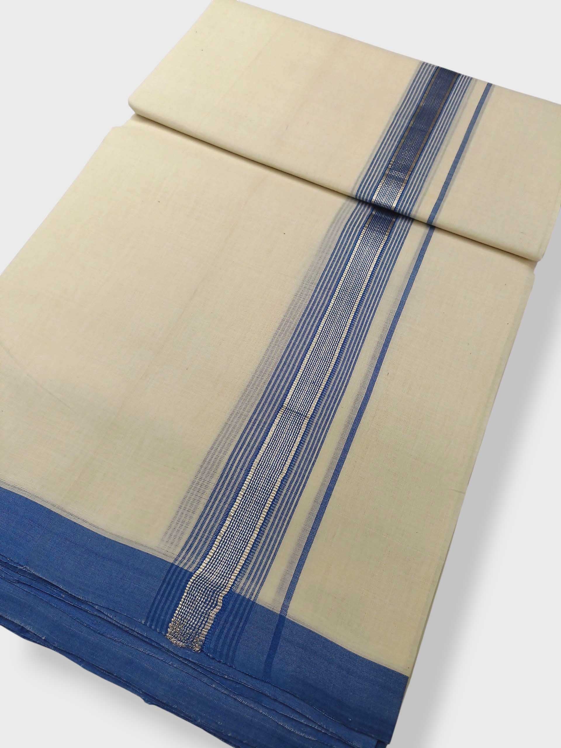 Kerala Balaramapuram Pure Cotton Handloom Mundu/Dhoti