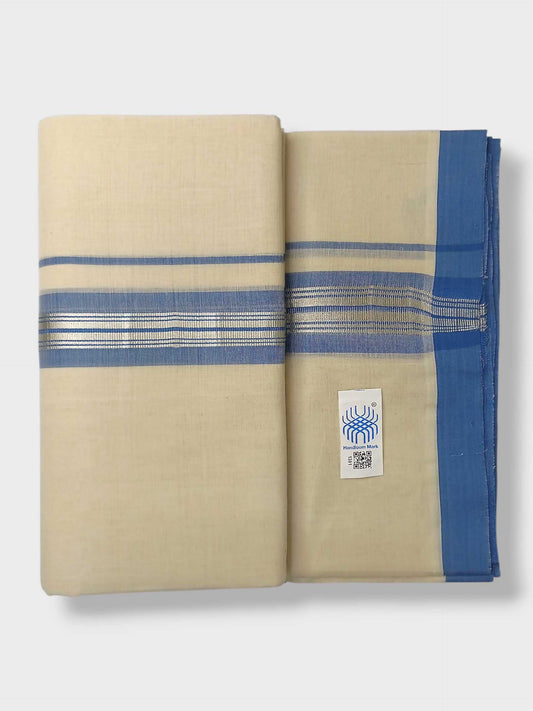 Kerala Balaramapuram Pure Cotton Handloom Mundu/Dhoti