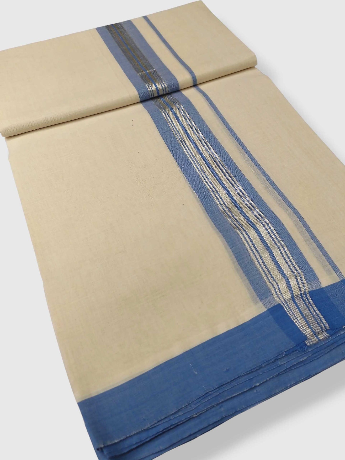 Kerala Balaramapuram Pure Cotton Handloom Mundu/Dhoti