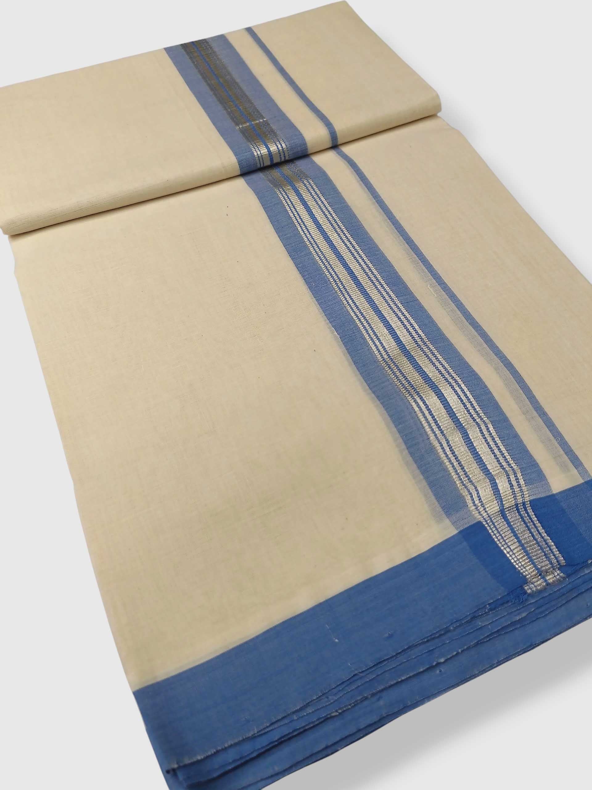 Kerala Balaramapuram Pure Cotton Handloom Mundu/Dhoti