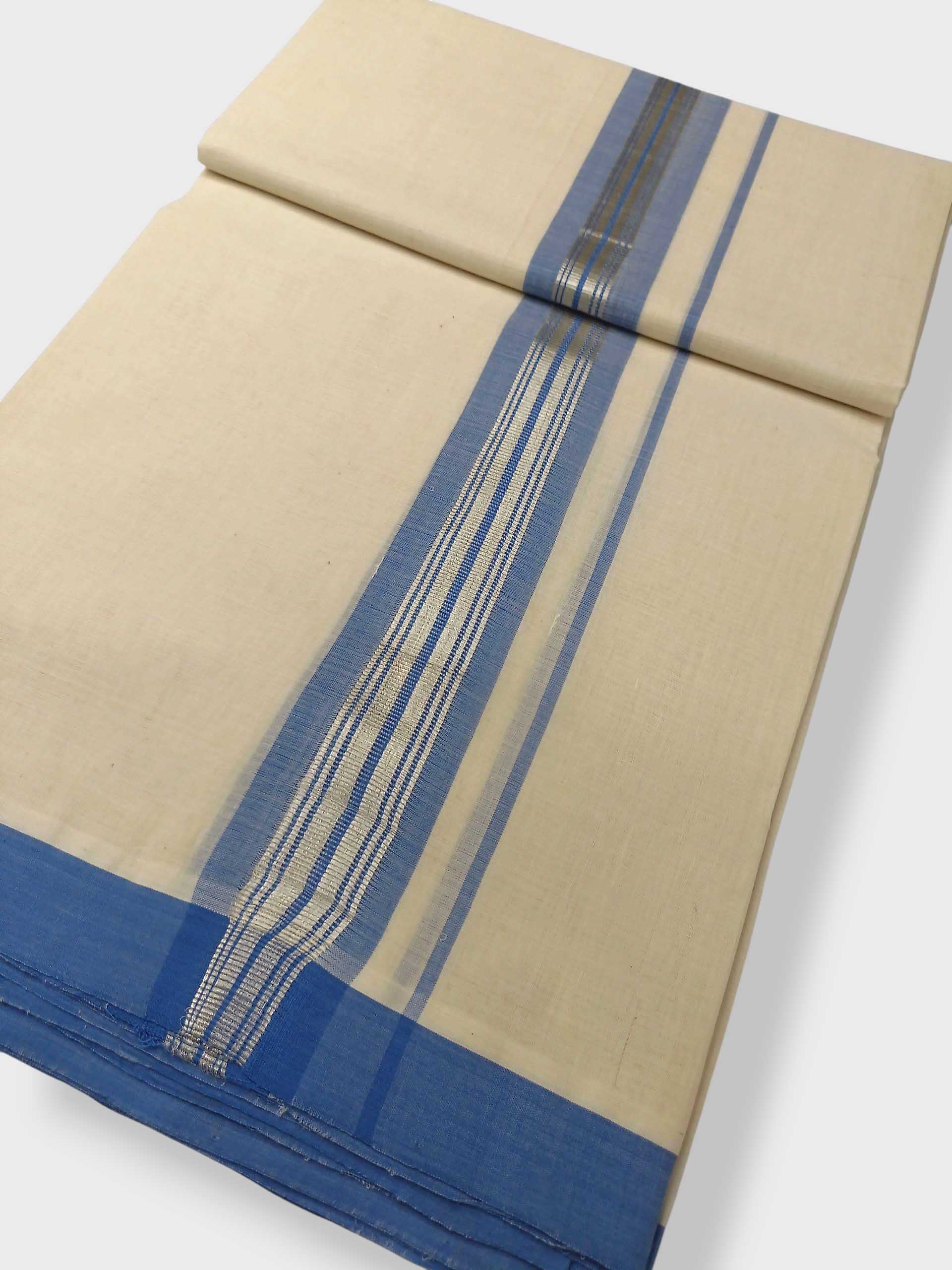 Kerala Balaramapuram Pure Cotton Handloom Mundu/Dhoti