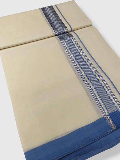 Kerala Balaramapuram Pure Cotton Handloom Mundu/Dhoti