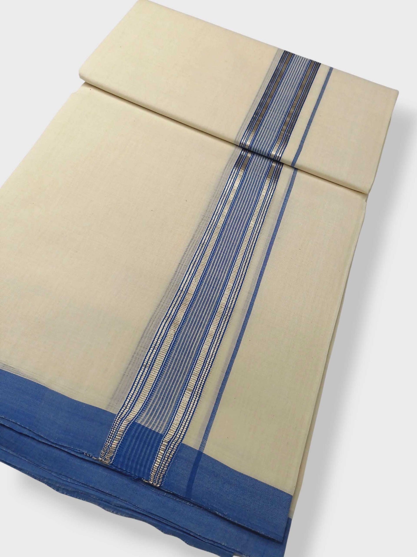 Kerala Balaramapuram Pure Cotton Handloom Mundu/Dhoti
