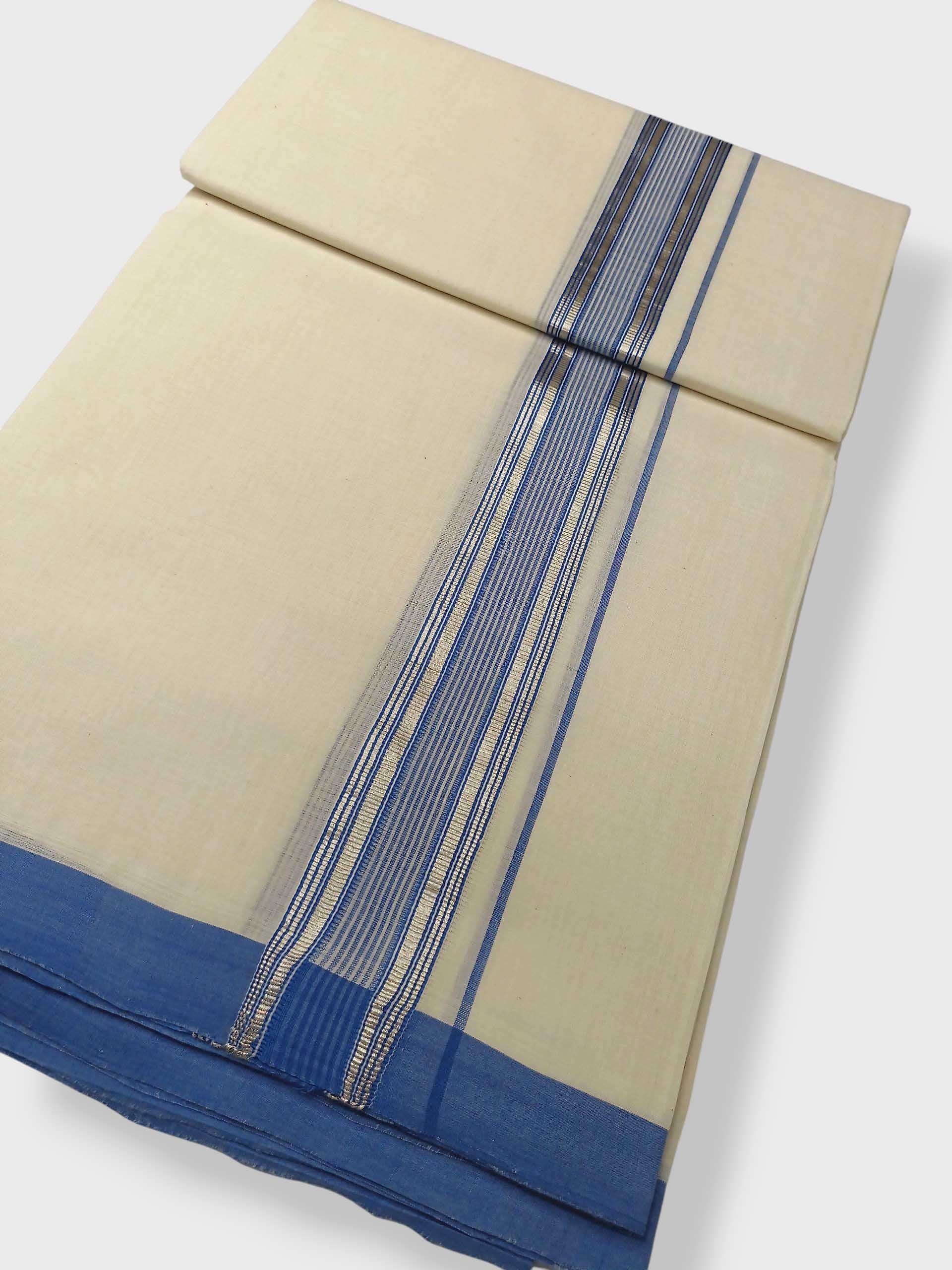 Kerala Balaramapuram Pure Cotton Handloom Mundu/Dhoti