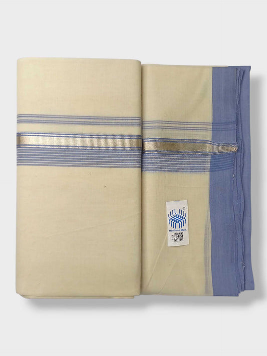 Kerala Balaramapuram Pure Cotton Handloom Mundu/Dhoti