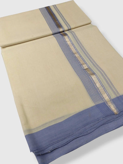 Kerala Balaramapuram Pure Cotton Handloom Mundu/Dhoti