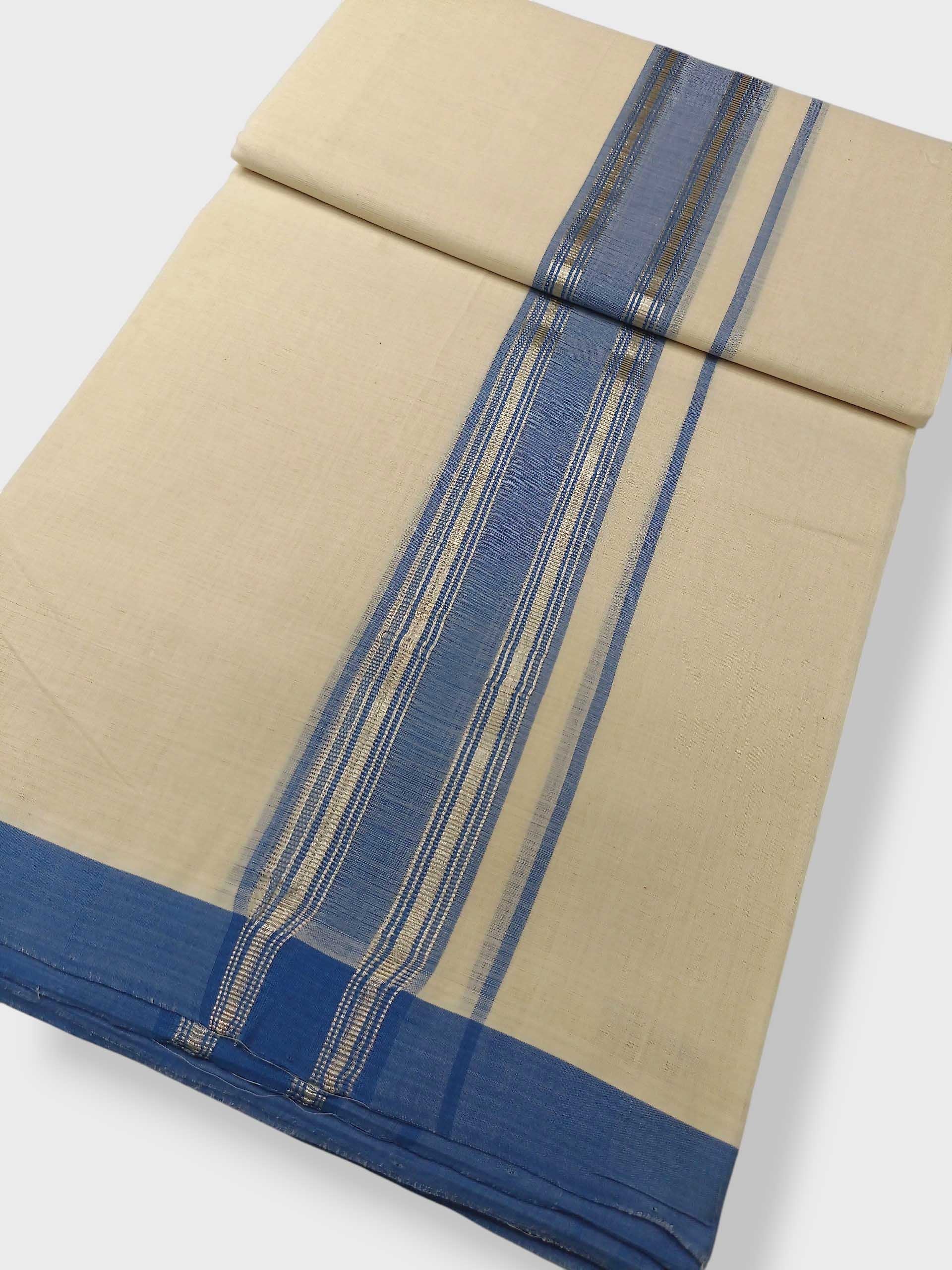 Kerala Balaramapuram Pure Cotton Handloom Mundu/Dhoti