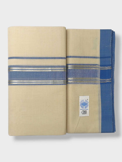 Kerala Balaramapuram Pure Cotton Handloom Mundu/Dhoti