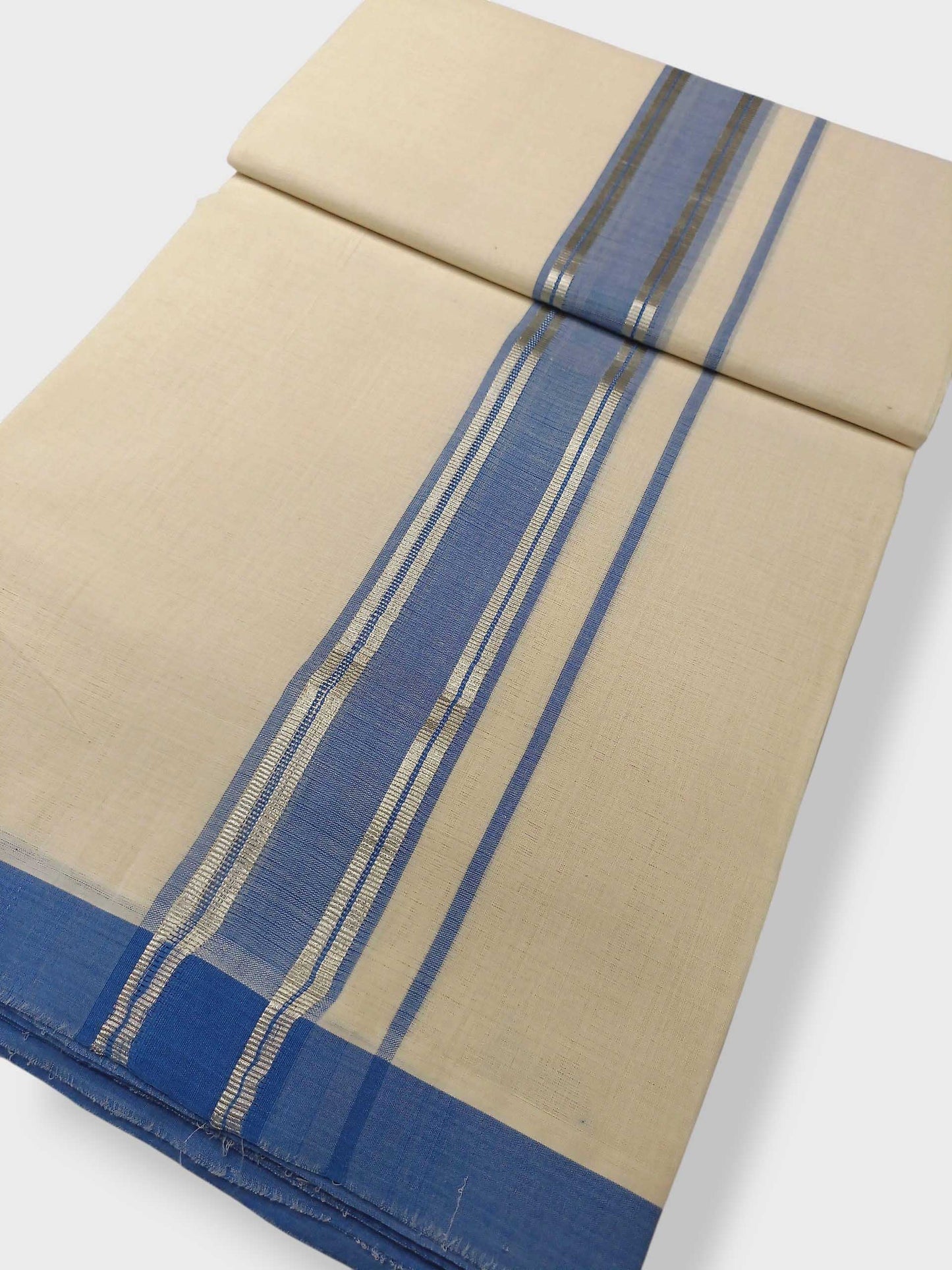 Kerala Balaramapuram Pure Cotton Handloom Mundu/Dhoti