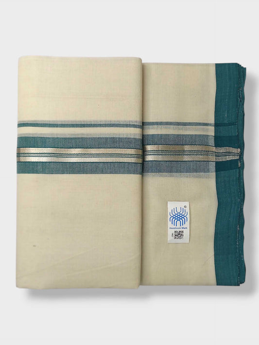 Kerala Balaramapuram Pure Cotton Handloom Mundu/Dhoti