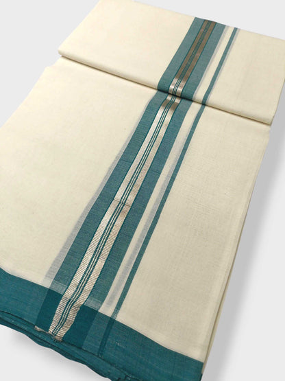 Kerala Balaramapuram Pure Cotton Handloom Mundu/Dhoti