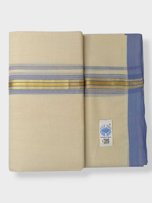 Kerala Balaramapuram Pure Cotton Handloom Mundu/Dhoti