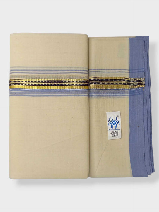 Kerala Balaramapuram Pure Cotton Handloom Mundu/Dhoti