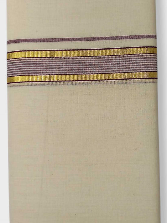 Kerala Balaramapuram Pure Cotton Handloom Mundu/Dhoti