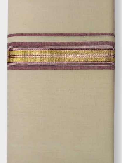 Kerala Balaramapuram Pure Cotton Handloom Mundu/Dhoti